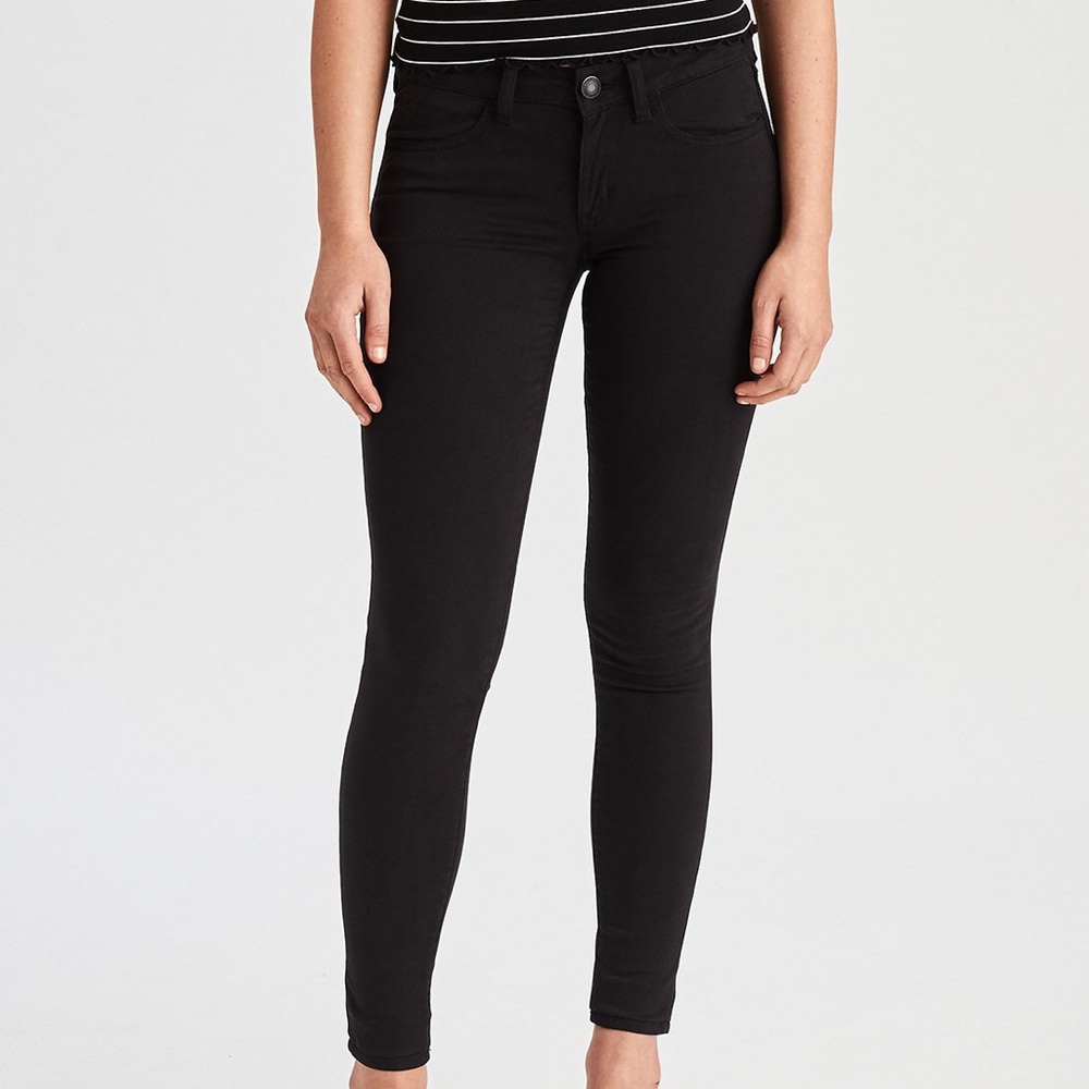 American Eagle Black Skinny Jeans Jegging Stretch